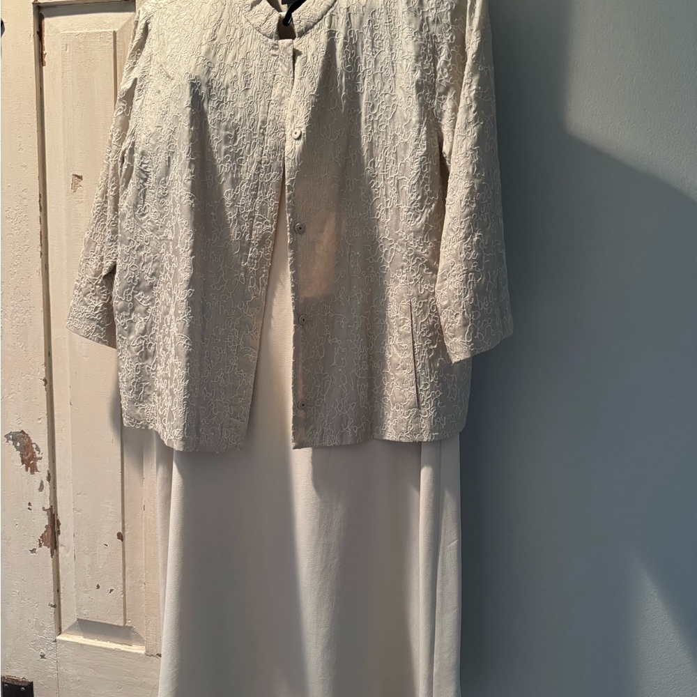 Eileen Fisher Cream Skirt Set